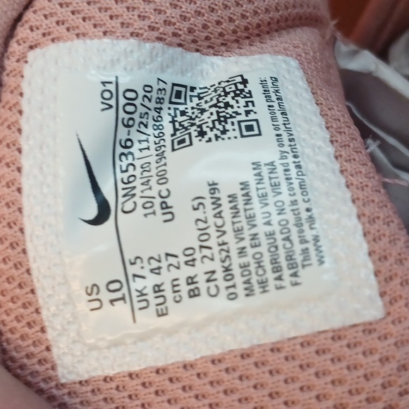 NIKE Court Alta Vision Women's Pink Sneakers Sz 10 - Picture 8 of 10